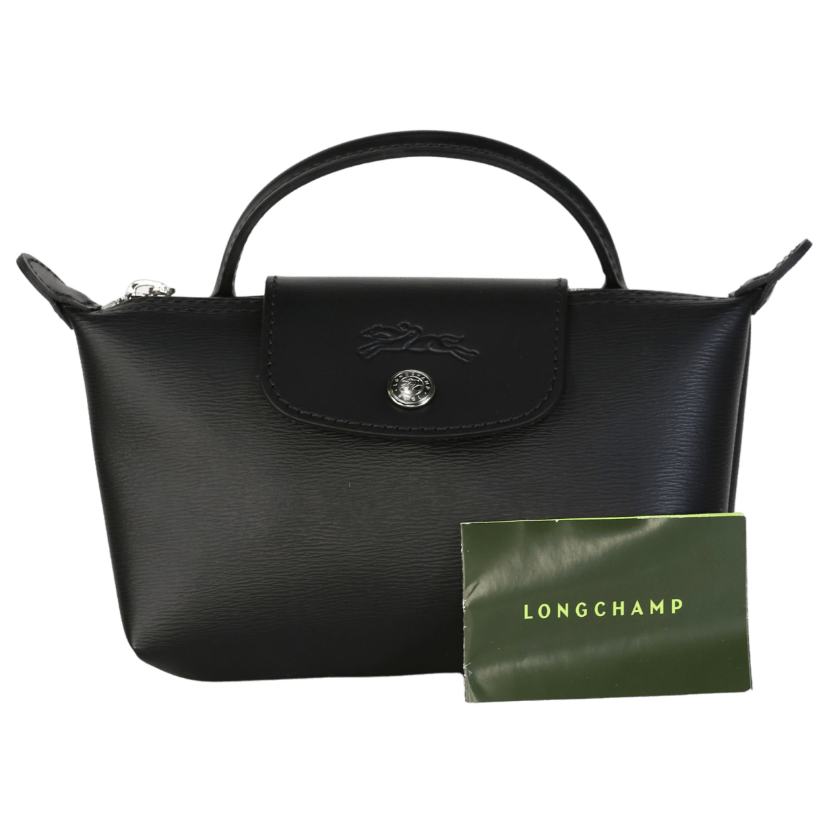 Longchamp Black Le Pliage City Pouch With Handle No Size - Reliked