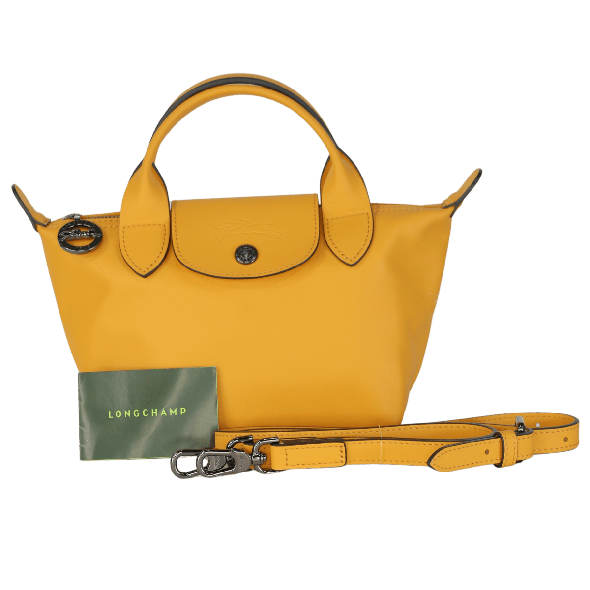 Longchamp Yellow Extra Small Leather Le Pliage Xtra Cross-body Bag