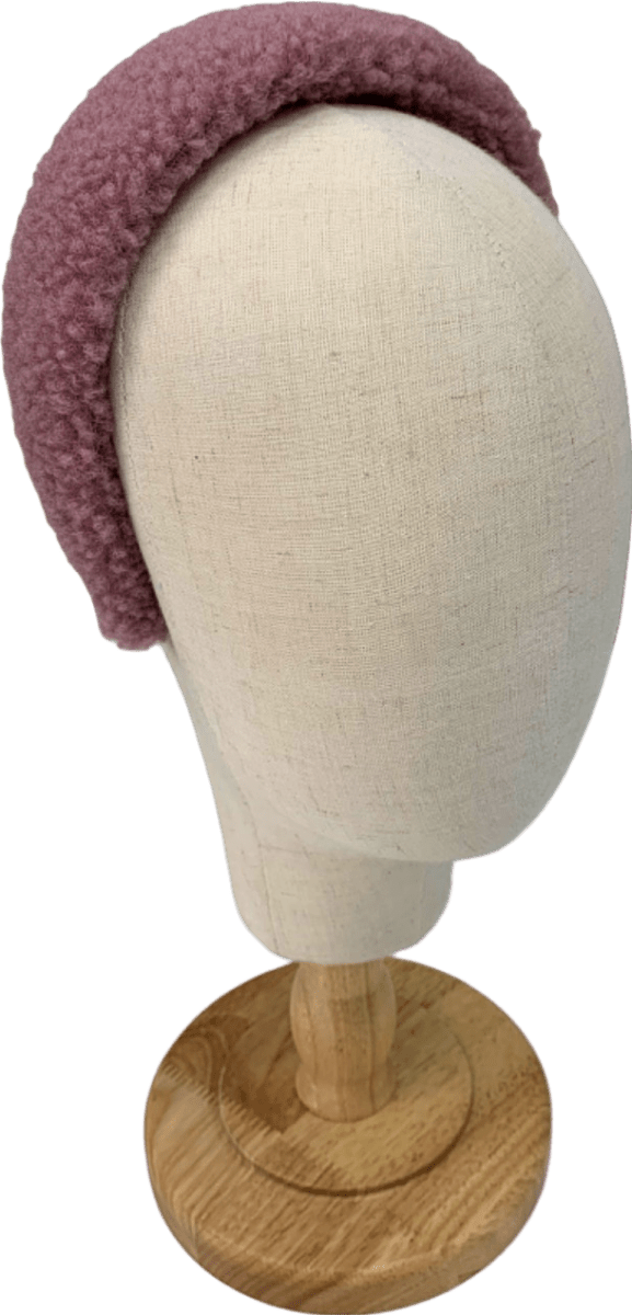 Lorna Drew Pink Shearling Headband - Reliked