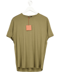 Loro Piana Green Soft Slim - fit Silk And Cotton - blend T-shirt UK L - Reliked