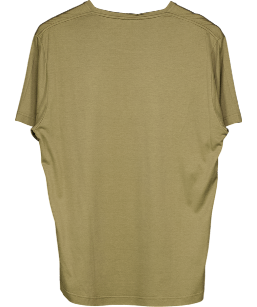 Loro Piana Green Soft Slim - fit Silk And Cotton - blend T-shirt UK L - Reliked