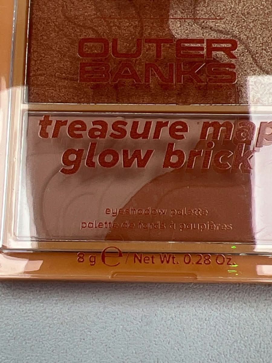 Lottie London Outer Banks Treasure Map Glow Brick Eyeshadow Palette 8g - Reliked