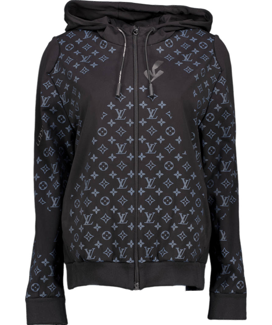 Louis Vuitton Black 2054 Heat Reflective Monogram Sweater UK XS - Reliked