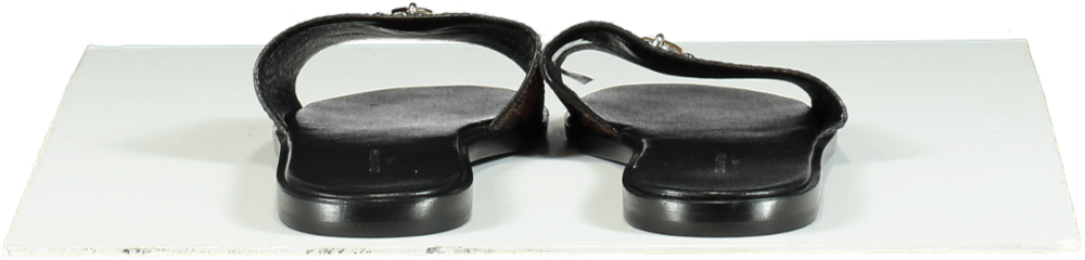 Louis Vuitton Brown Lock It Flat Mules UK 5.5 EU 38.5 👠 - Reliked