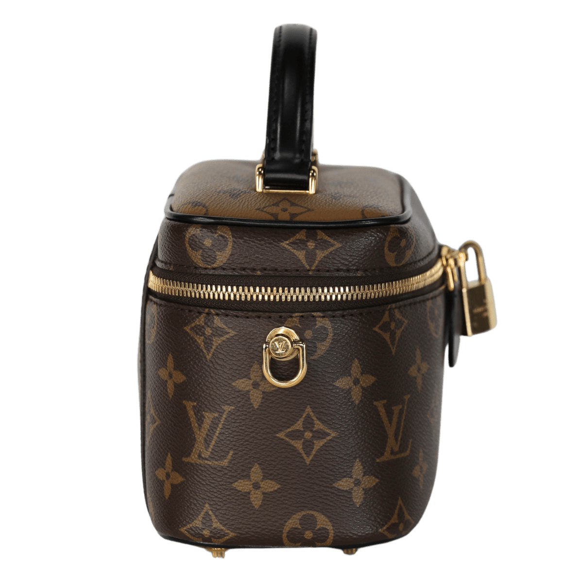 Louis Vuitton Brown Monogram Reverse Canvas Vanity Chain Pouch Bag - Reliked