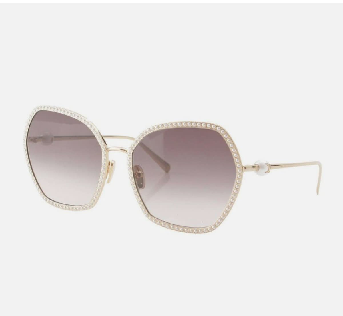 Louis Vuitton Gold Z6012U Pearl embellished Sunglasses - Reliked