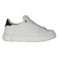 Louis Vuitton White Icon Time Out Debossed Trainers With Monogram Trim UK 4.5 EU 37.5 👠 - Reliked