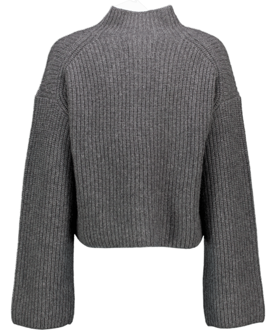 Loulou Studio Grey Faro Ribbed - knit 100% Cashmere Jumper UK XS - Reliked