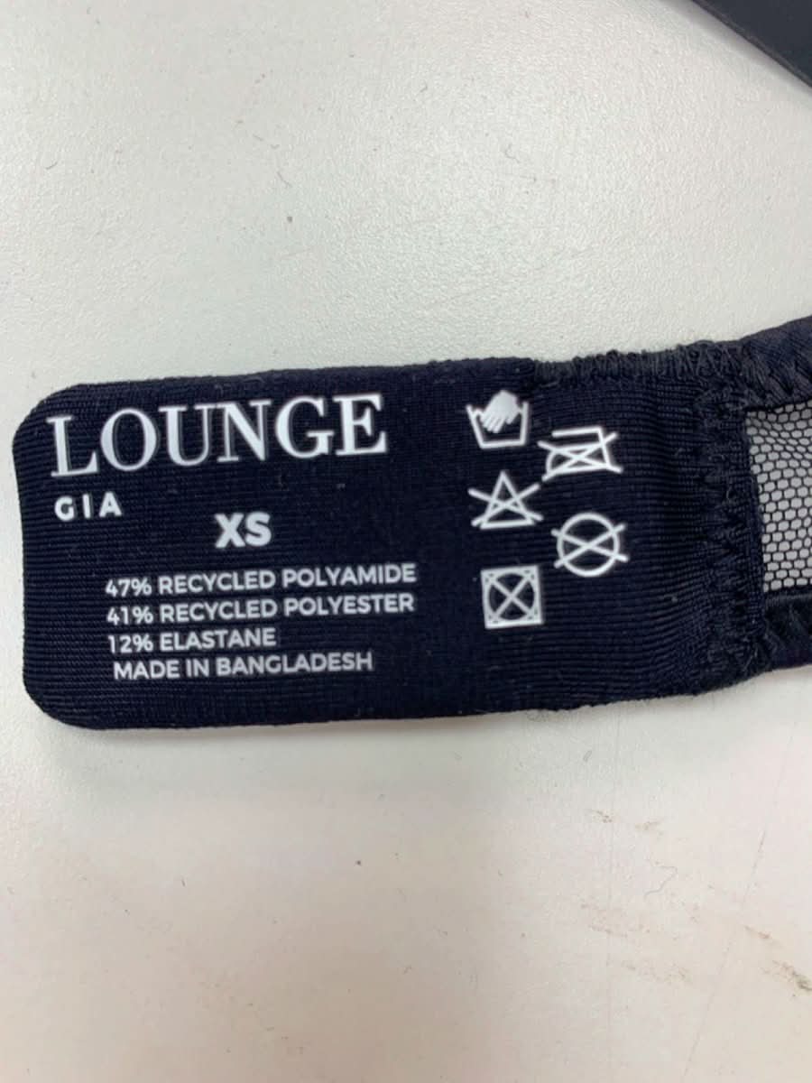 Lounge Black Gia Embroidered Sheer Corset Bodysuit XS - Reliked