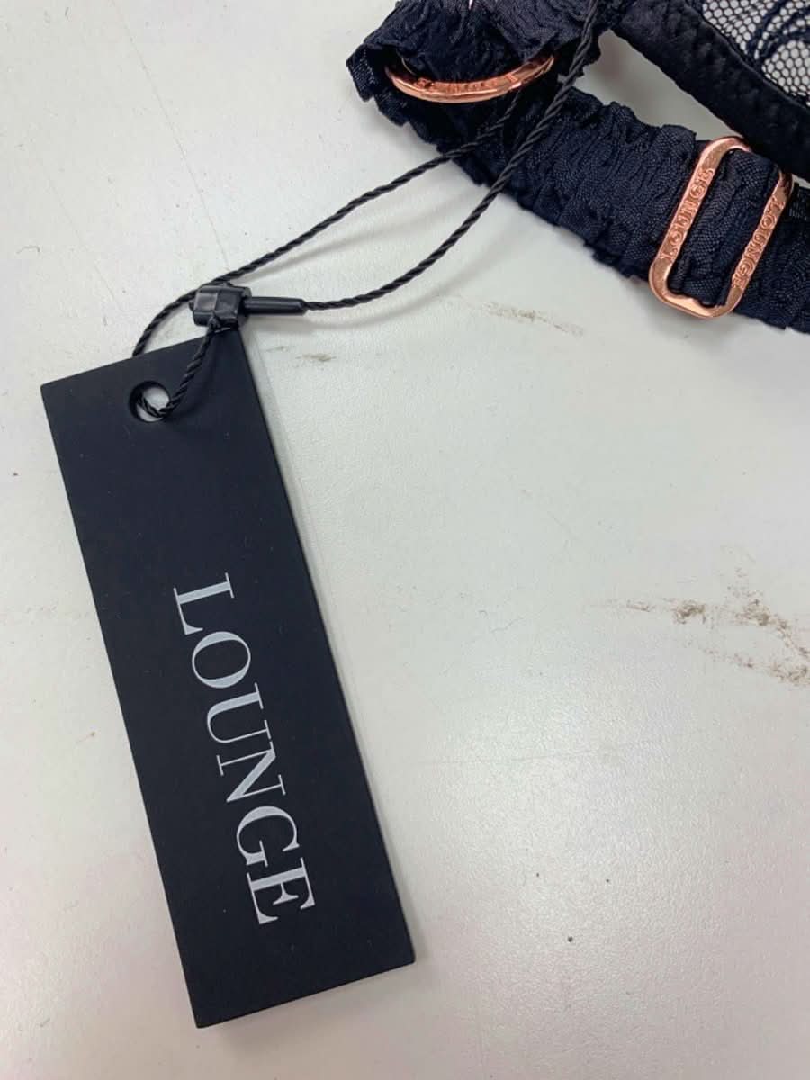 Lounge Black Gia Embroidered Sheer Corset Bodysuit XS - Reliked