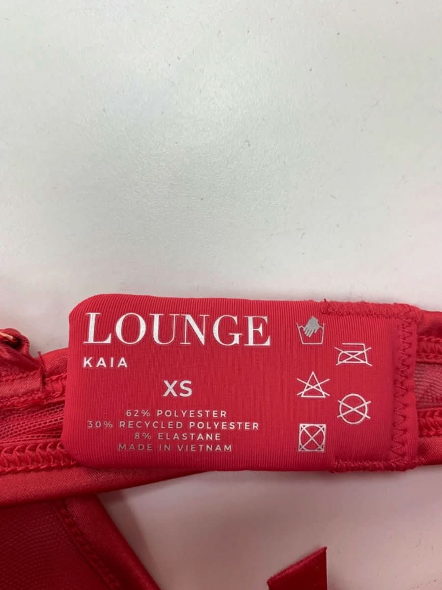 Lounge Red KAIA Floral Bodysuit with Suspenders XS, M - Reliked