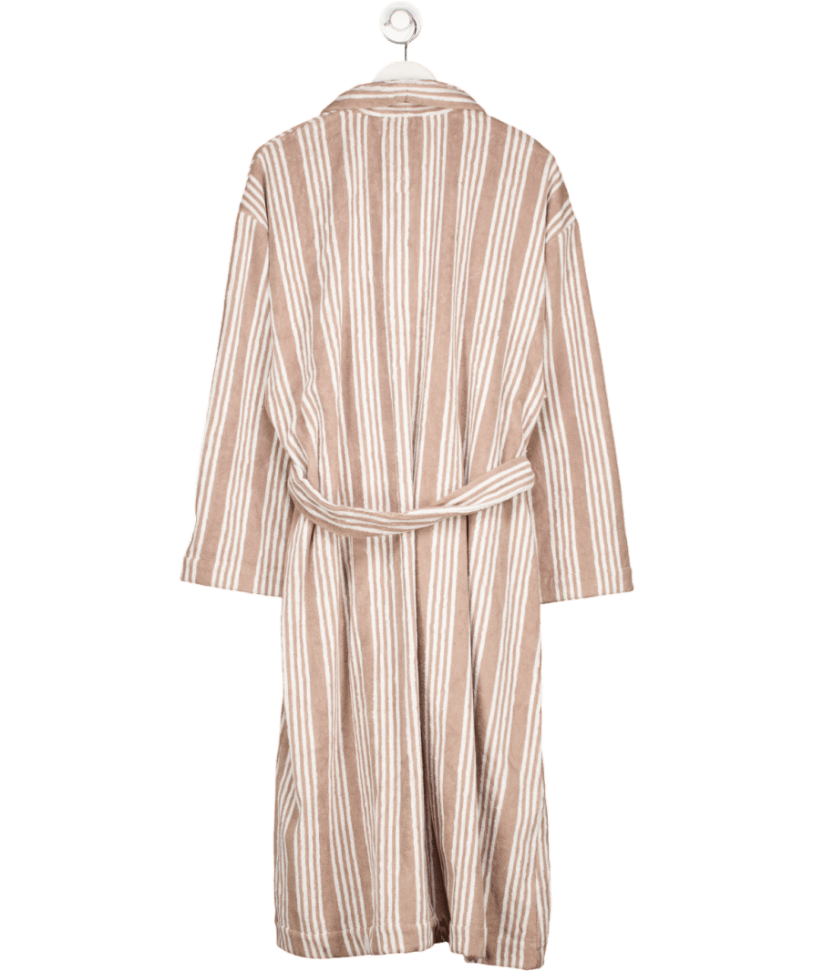 Lounge Underwear Beige Towelling Dressing Gown UK M/L - Reliked