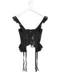 Lounge Underwear Black Gia Intimates Lace Corset UK S - Reliked