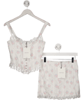 Lounge White Josephine Corset Top And Skirt UK 8 - Reliked