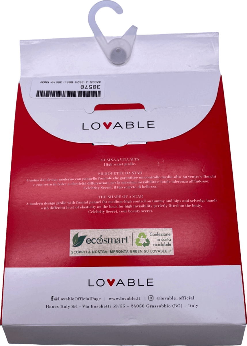 Lovable Black Celebrity Secret High Waist Girdle UK S - Reliked