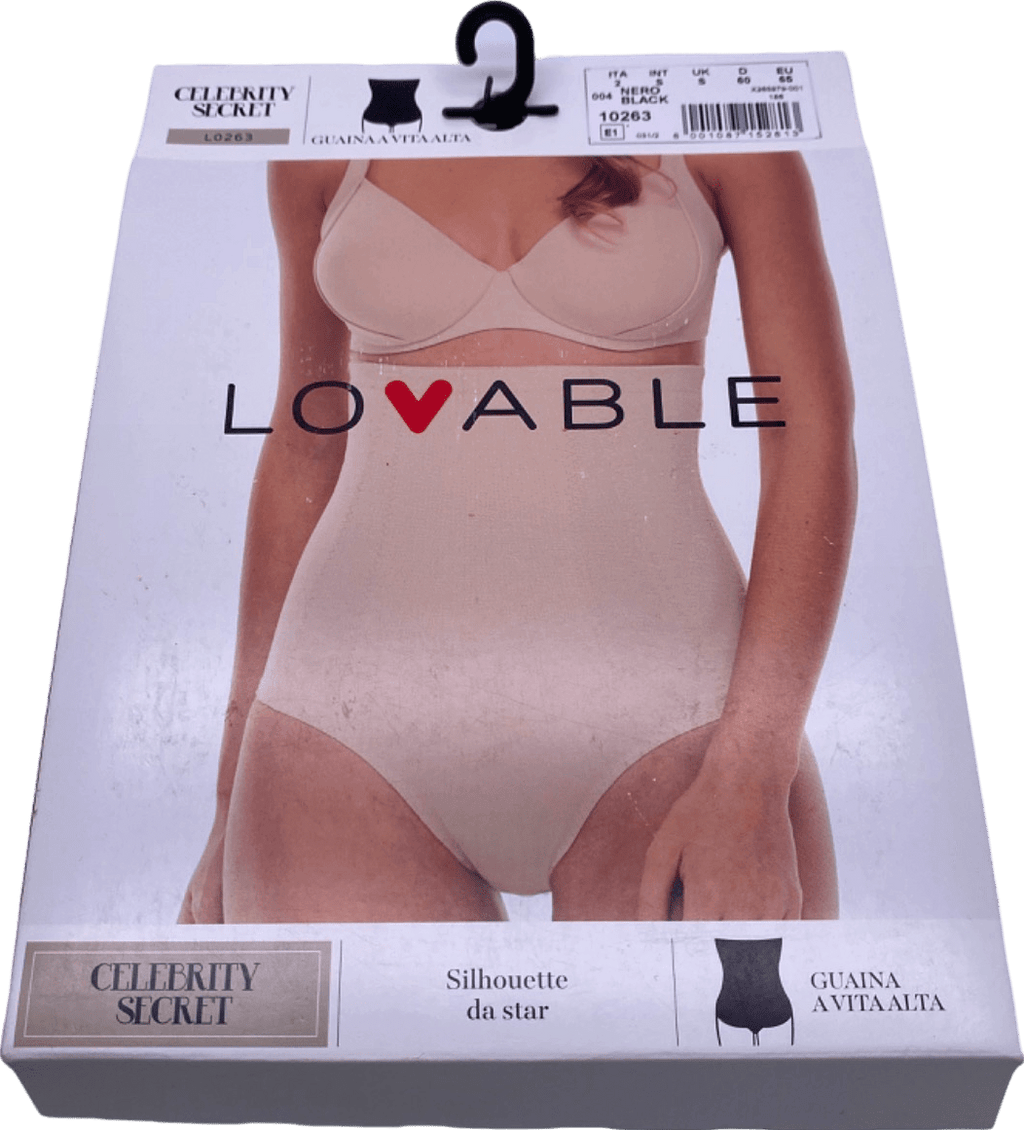 Lovable Black Celebrity Secret High Waist Girdle UK S - Reliked