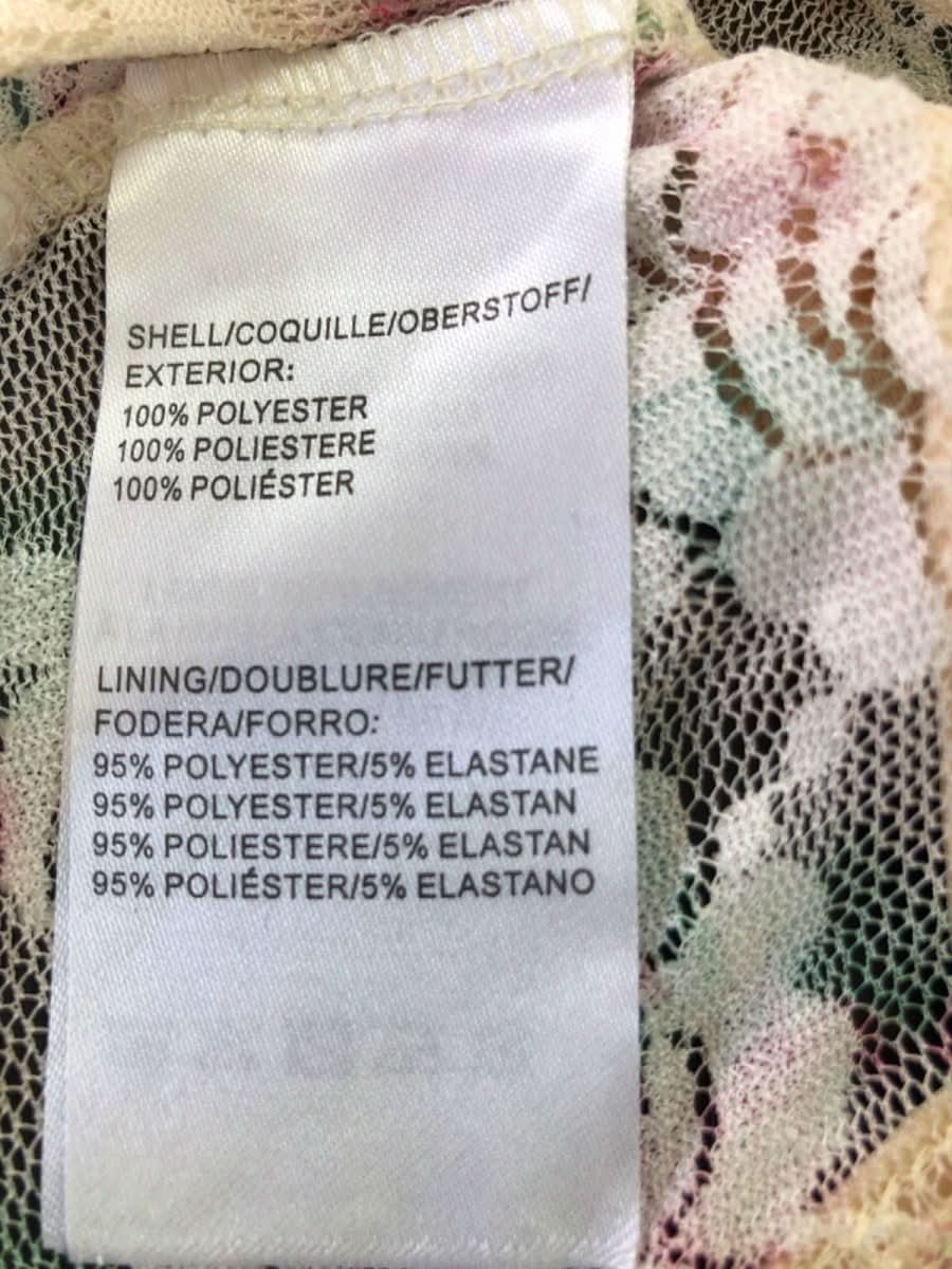 Love Triangle Beige Floral Bodysuit UK S - Reliked