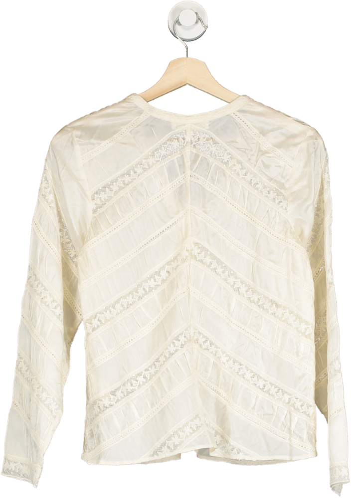 LoveShackFancy Antique White Tandra Top UK XS - Reliked