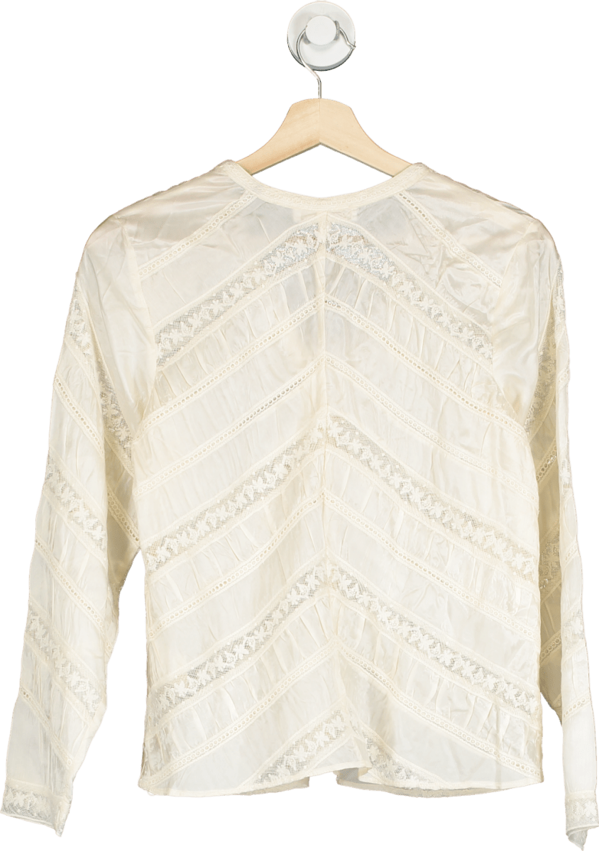 LoveShackFancy Antique White Tandra Top UK XS - Reliked