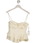 LPA Cream Ruffle Detail Corset Top UK M - Reliked