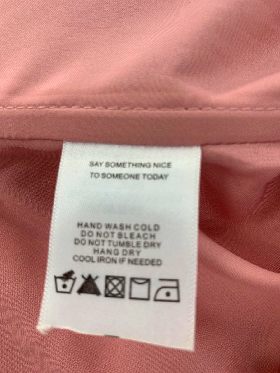 LPA Pink Corduroy Puff Sleeve Top S - Reliked