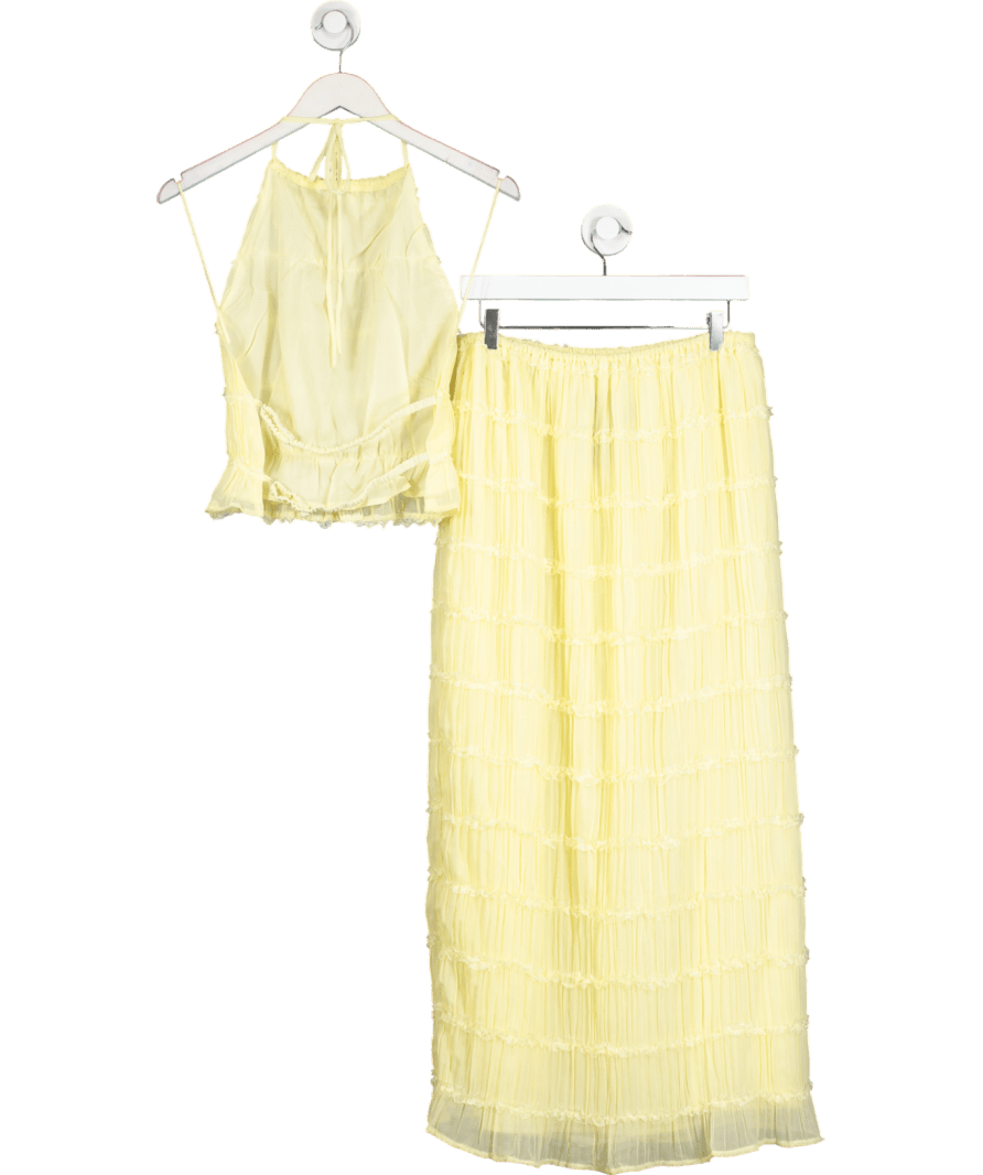 Lucce Paris Yellow Two - piece Beach Co - ord UK L - Reliked