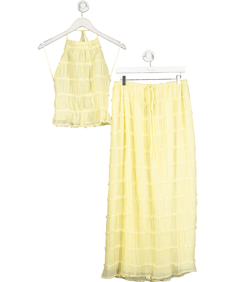 Lucce Paris Yellow Two - piece Beach Co - ord UK L - Reliked