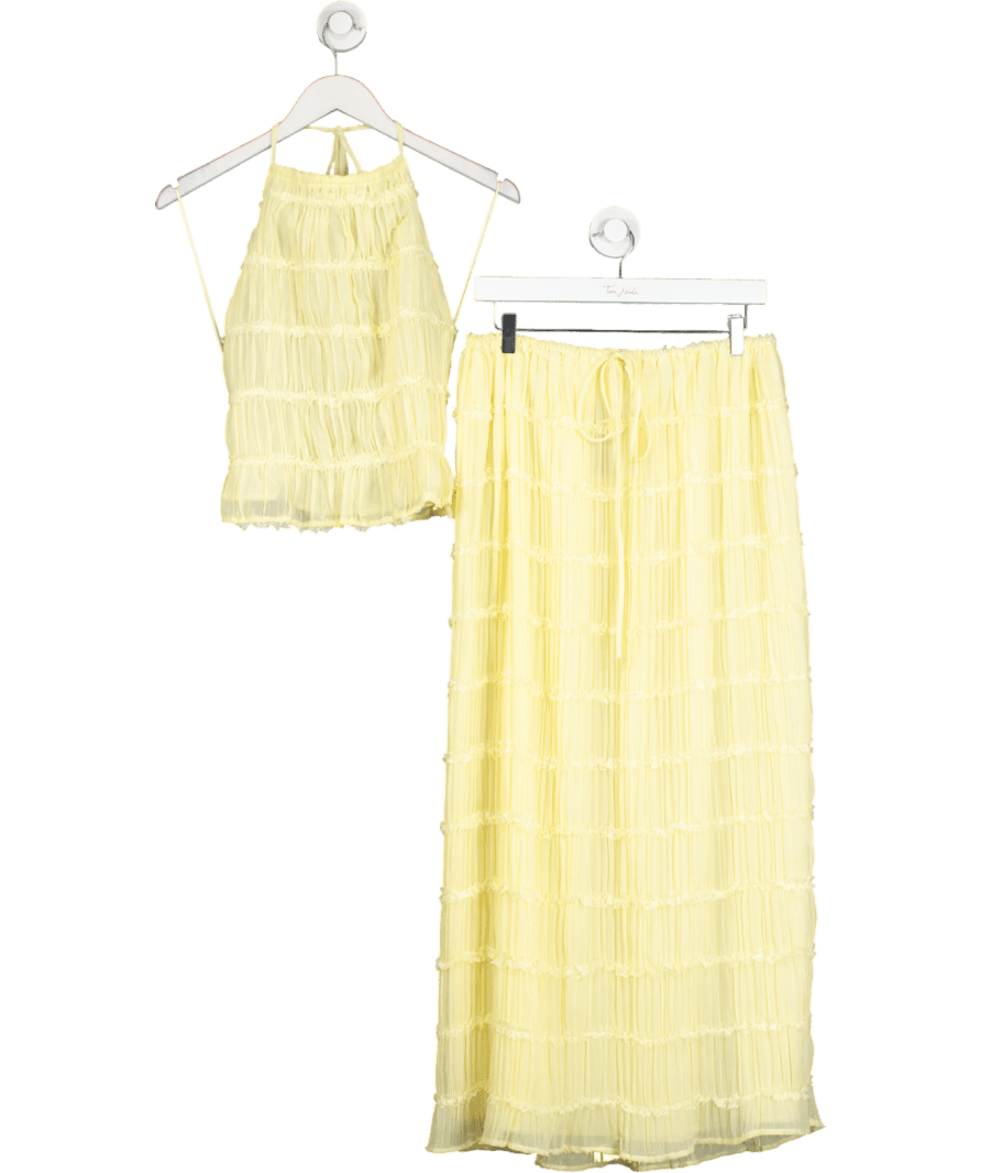 Lucce Paris Yellow Two - piece Beach Co - ord UK L - Reliked