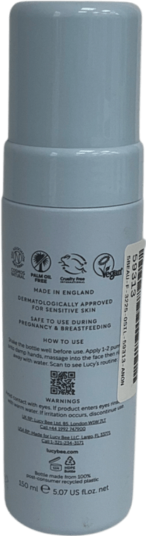 lucy bee Natural Hydrating Foam Face Wash 150ml - Reliked