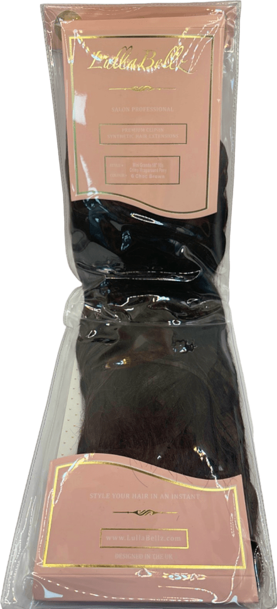 LullaBellz Mini Grande Crimp Wraparound Pony 6 Choc Brown - Reliked