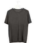 Lululemon Black Metal Vent Tech Short - sleeve Shirt UK M - Reliked