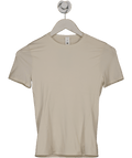 Lululemon Cream Ultra - soft Nulu Hip - length Crewneck Shirt UK XS - Reliked
