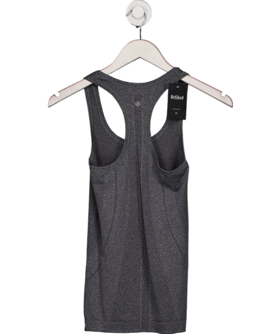 Lululemon Grey Sleeveless Activewear Vest Top UK 6 - Reliked