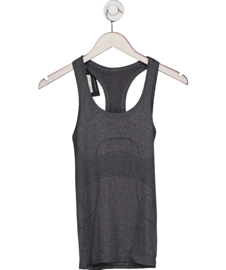 Lululemon Grey Sleeveless Activewear Vest Top UK 6 - Reliked