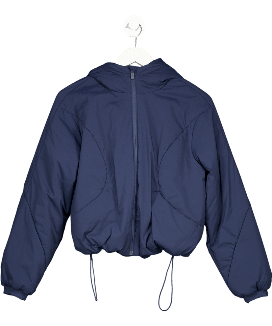 Lululemon Navy Blue Short Hooded Primaloft Jacket UK XXS - Reliked