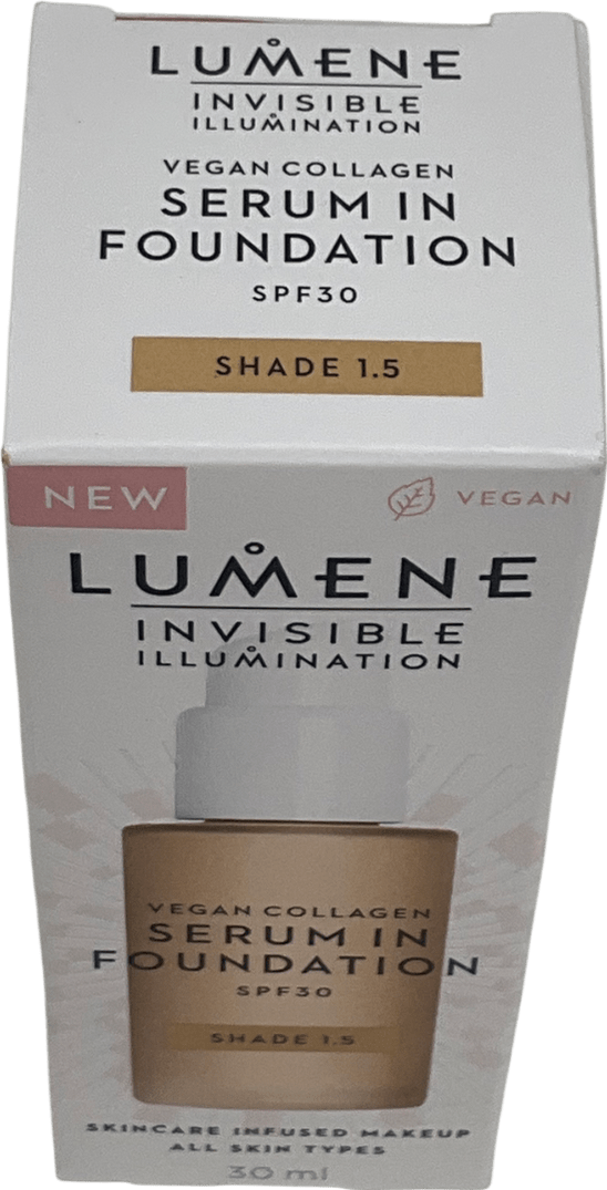 Lumene Invisible Illumination Vegan Collagen Serum In Foundation Spf 30 1.5 30ml - Reliked