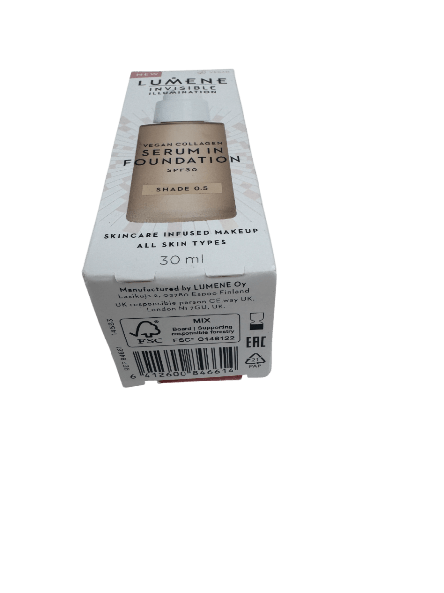 Lumene Vegan Collagen Serum In Foundation Spf30 Shade 0.5 - 30ml - Reliked