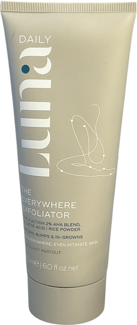 luna daily The Everywhere Exfoliator With Ahas For Keratosis Pilaris, Ingrowns & Smoother Skin 180ml - Reliked