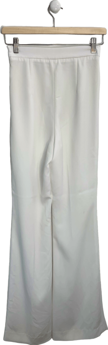 M Marquise White Wide - Leg Trousers UK 14 - Reliked