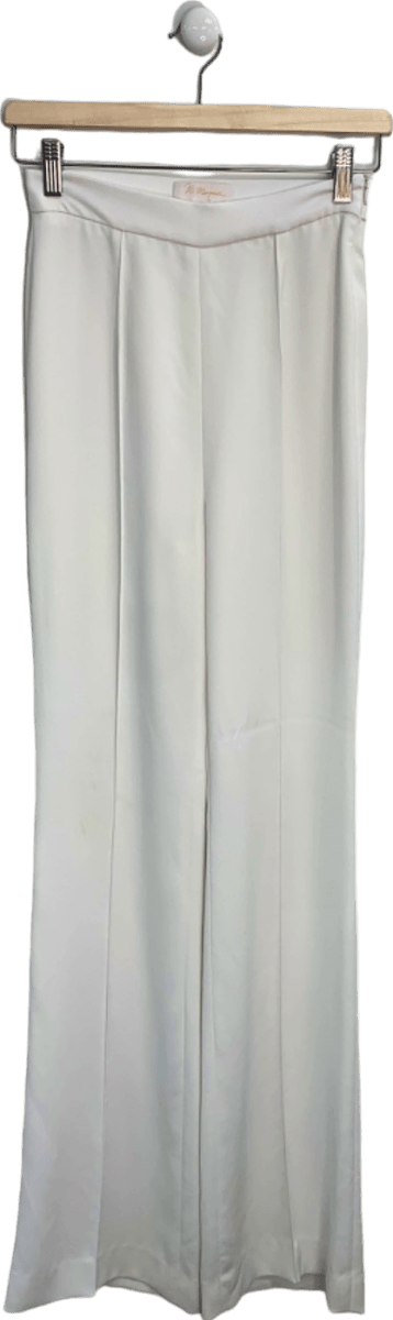 M Marquise White Wide - Leg Trousers UK 14 - Reliked