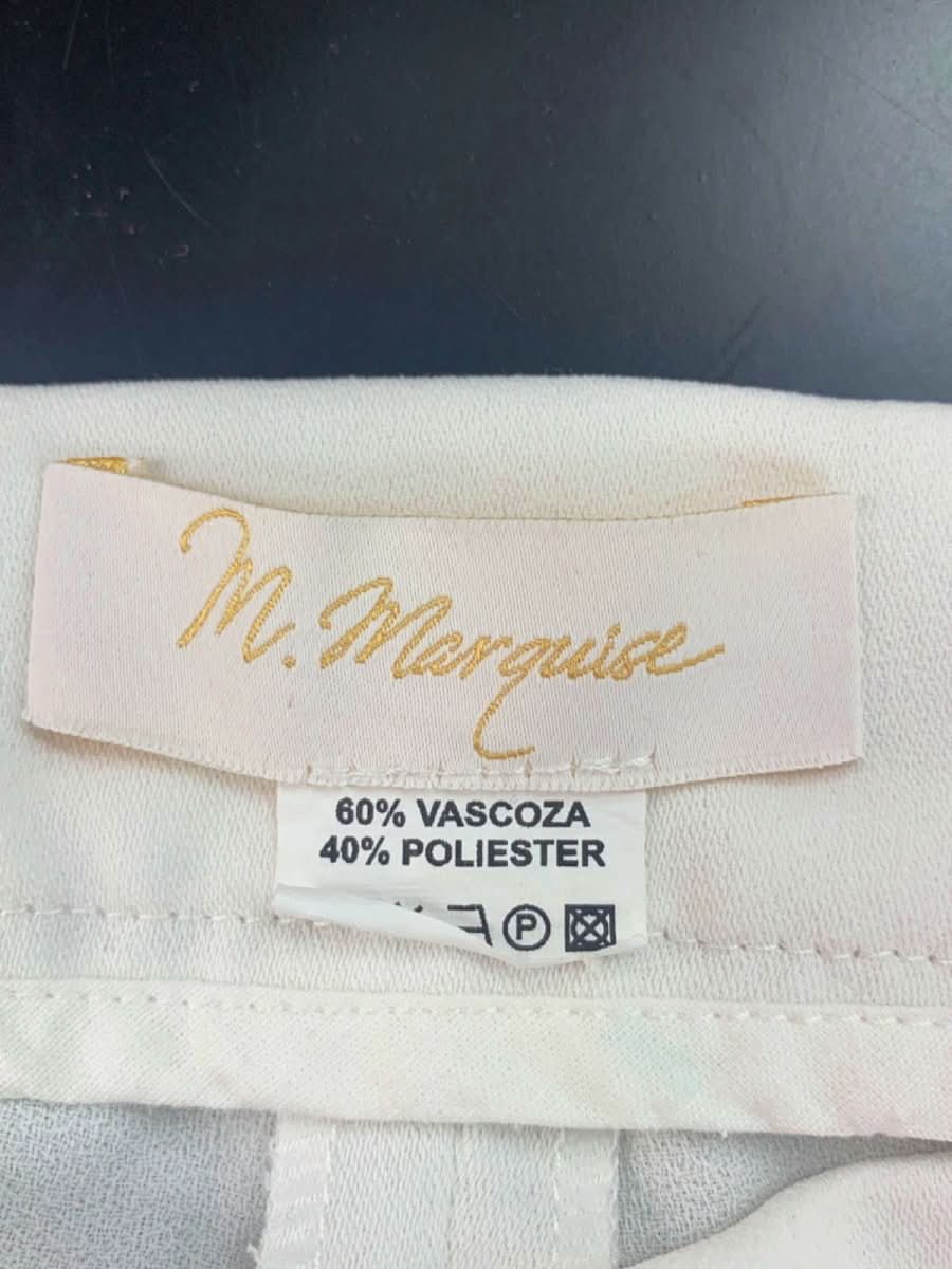 M Marquise White Wide - Leg Trousers UK 14 - Reliked