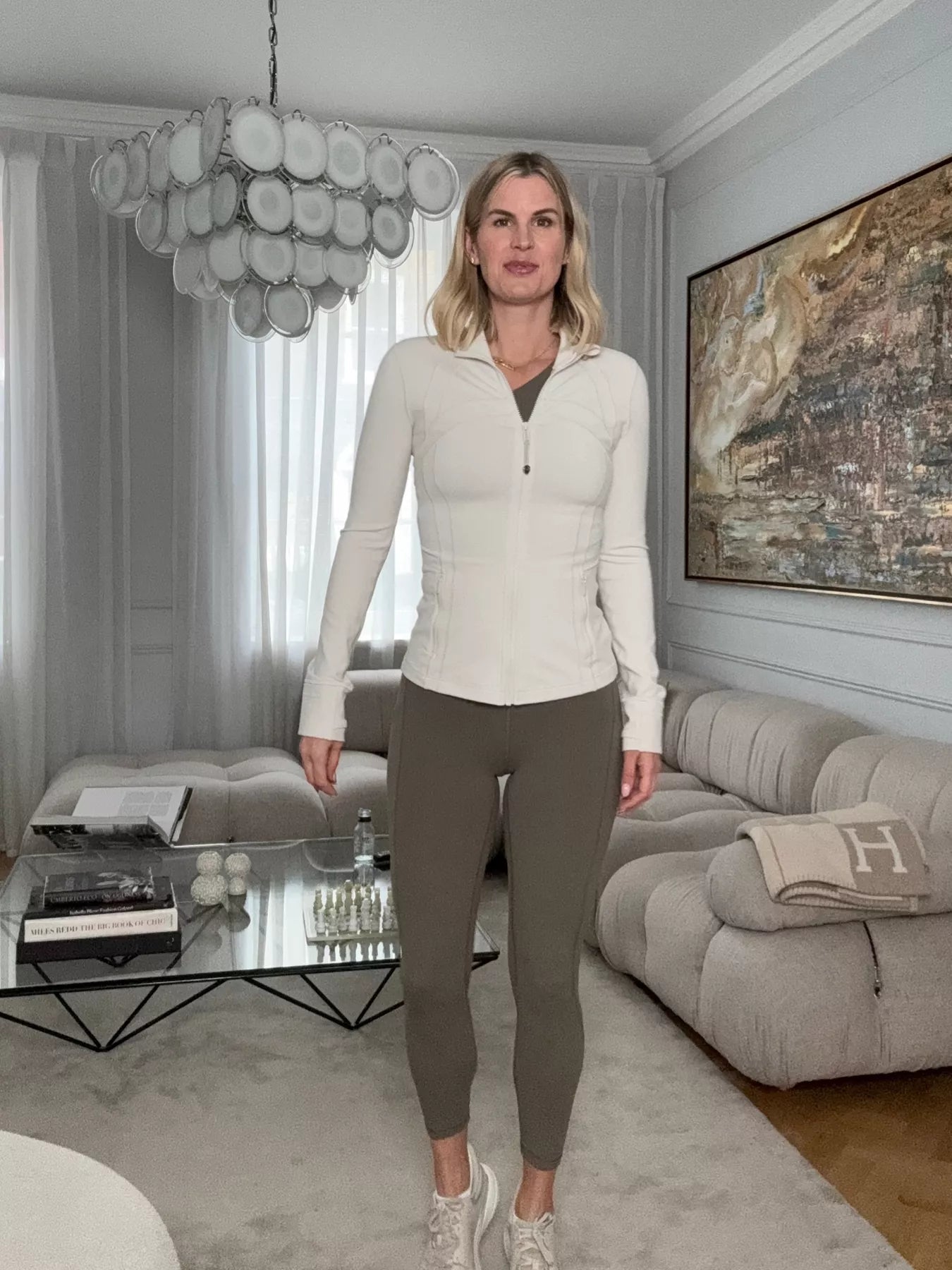 Lululemon Olive Green Align High-Rise Leggings UK S