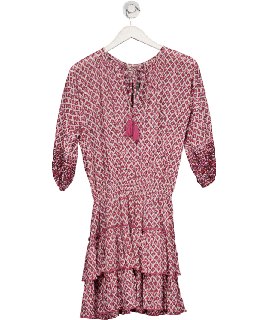 m.a.b.e Pink Viti Print Dress UK XS - Reliked