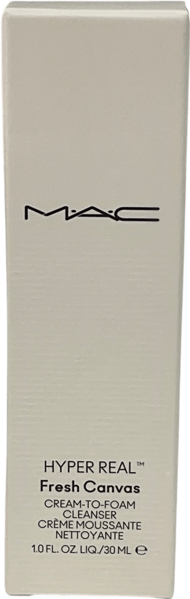 MAC Hyper Real Fresh Canvas Cream To Foam Cleanser 30ml - Reliked