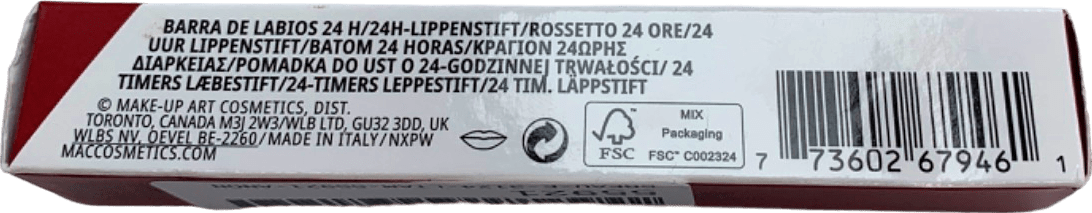 MAC Locked Kiss 24 Hour Lipstick Poncy 3g - Reliked