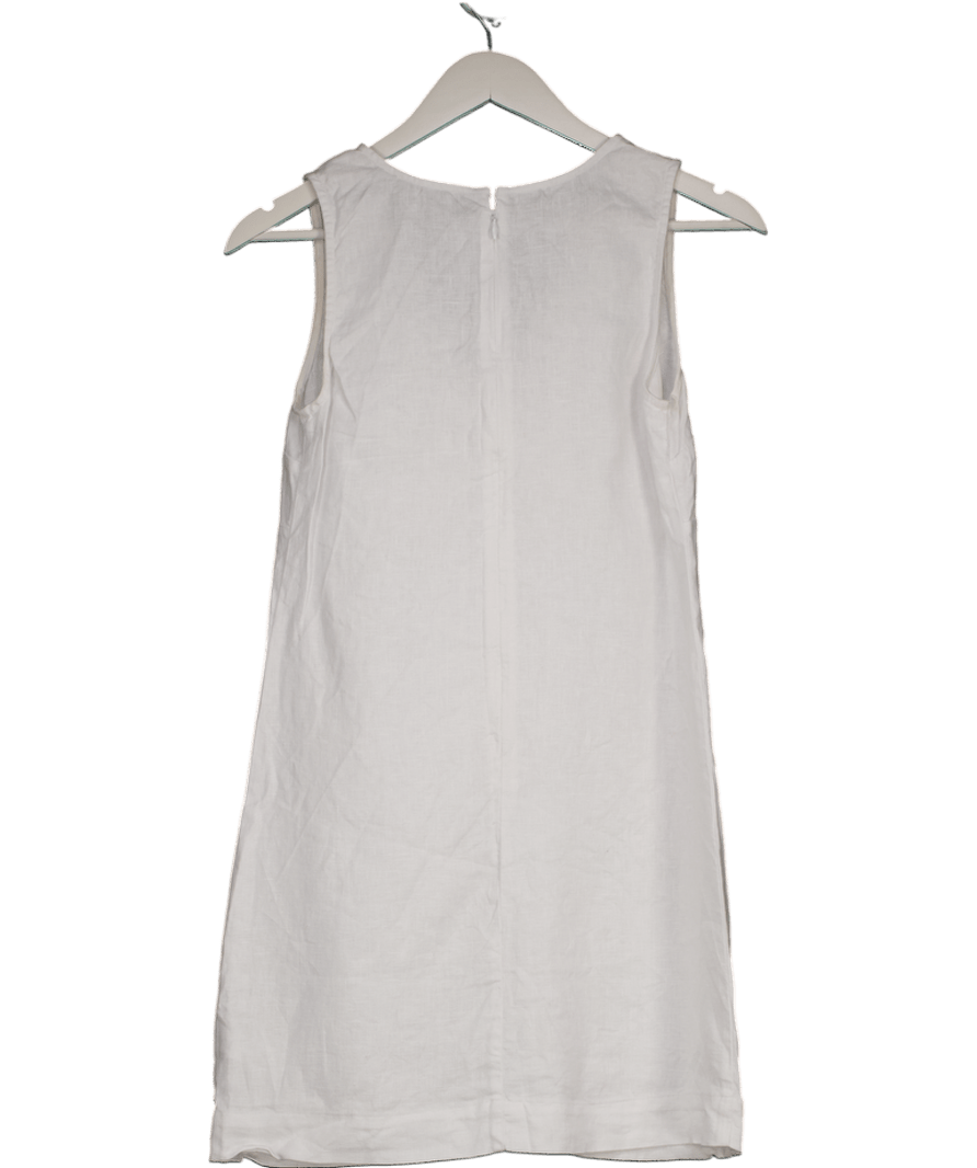 Madewell White The Ariana V - neck Mini Dress UK XS - Reliked