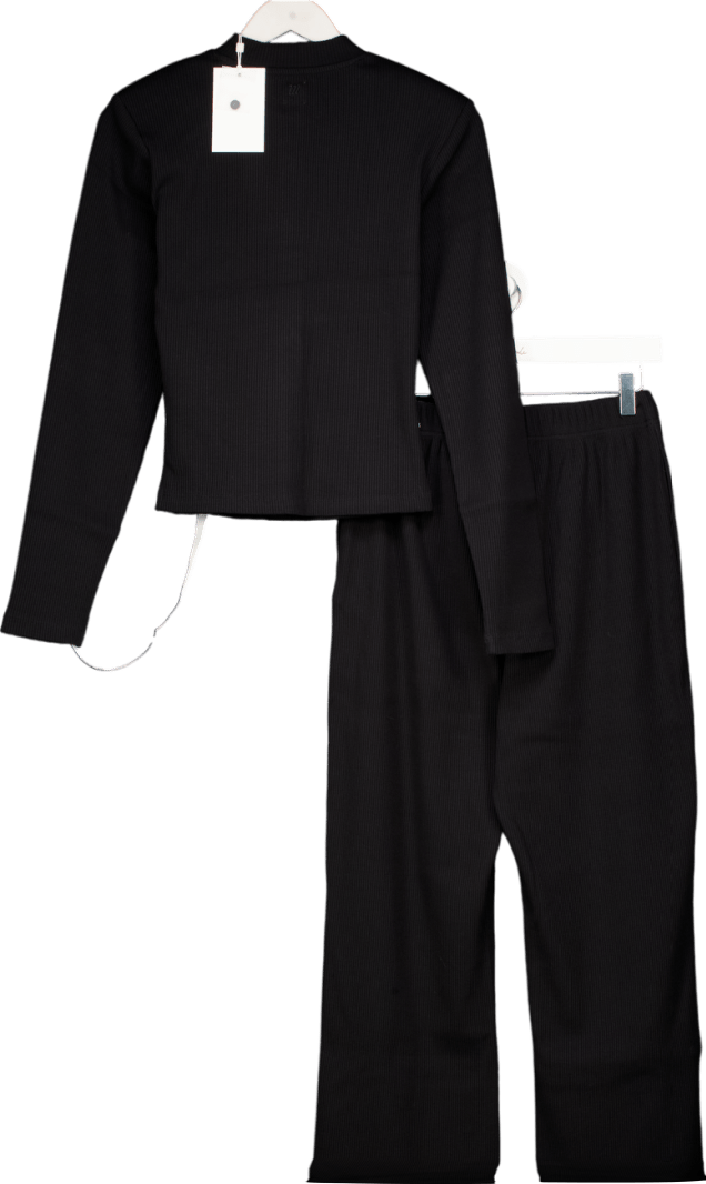 MAEBE Black Awayday Pleated Top And Trouser Set UK S - Reliked