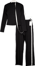 MAEBE Black Awayday Pleated Top And Trouser Set UK S - Reliked