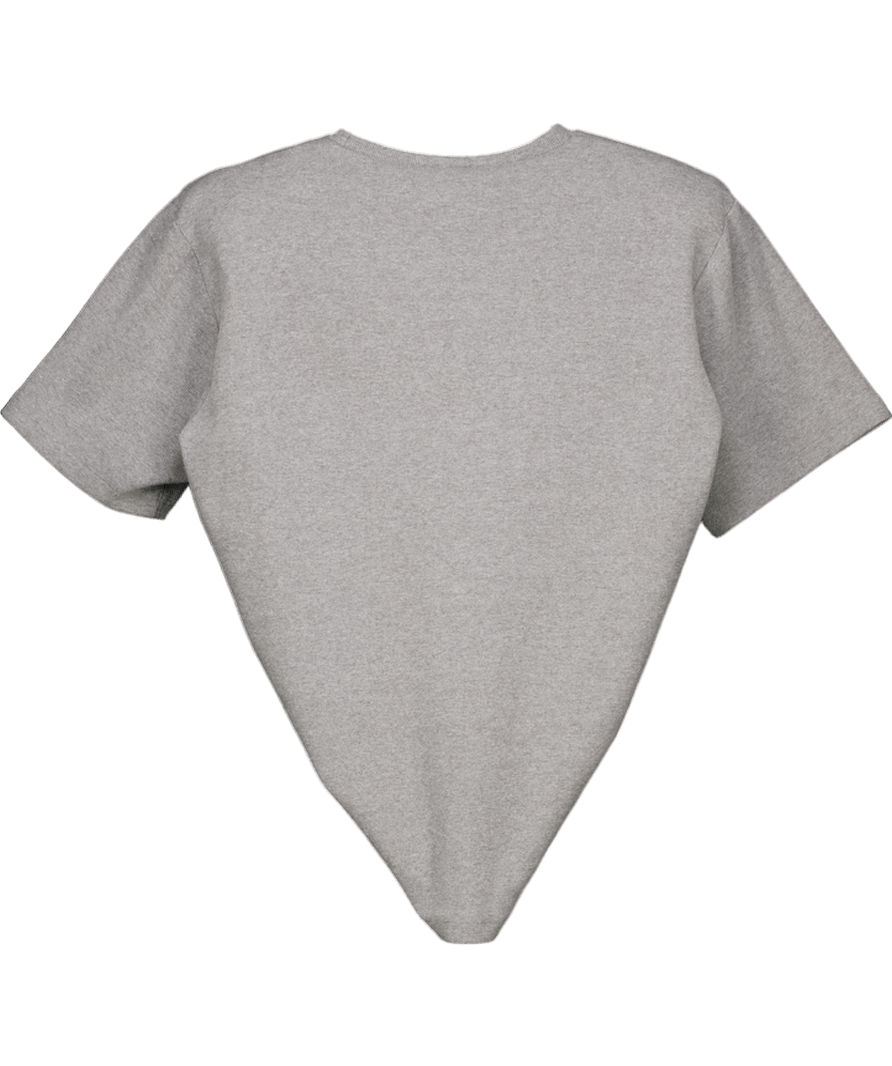 Magda Butrym Grey Knotted Cotton T-shirt Fr36 UK 8 - Reliked
