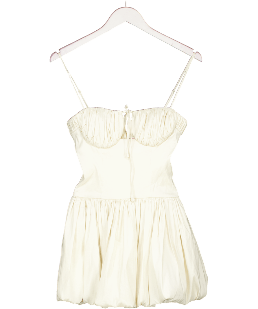 Maison Amory Butter Cream Bubble Mini Dress UK XXS - Reliked